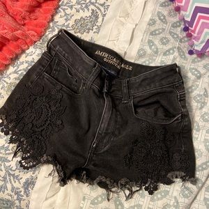 AEO Black shorts size 2